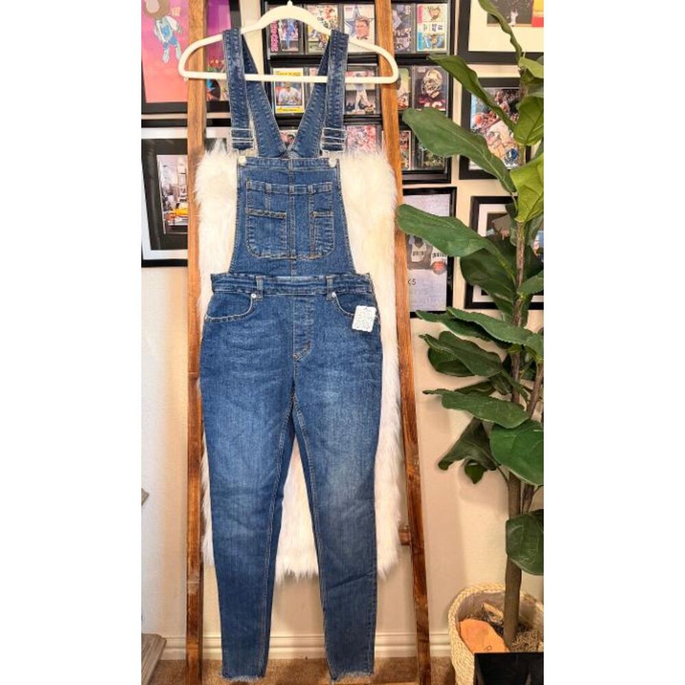 Free People Denim Overalls